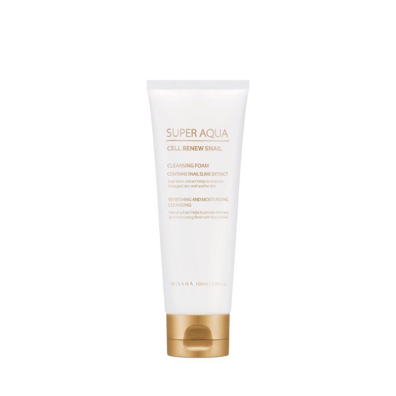 MISSHA Super Aqua Cell Renew Snail Cleansing Foam
