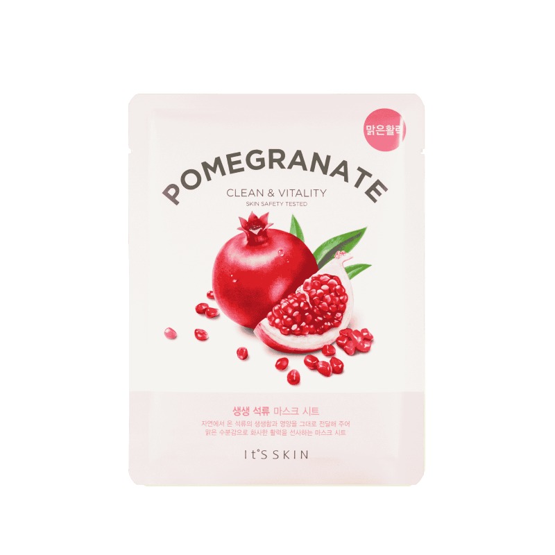 It’s Skin, The Fresh Mask Sheet, Pomegranate, Granatapfel, Sheet Mask, Tuchmaske, Antioxidantien, revitalisierend, Feuchtigkeit, strahlender Teint, Gesichtspflege, Korean Beauty, Pflege und Feuchtigkeit